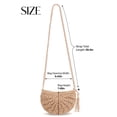 thumbnail image 2 of LAVA Women Straw Bag Crossbody Purse Beach Handmade Woven Shoulder Bag with Tassels (Beige), 2 of 8