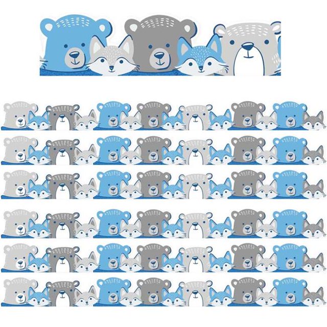 Eureka EU-846319-6 A Close-Knit Class Character Die-Cut Extra Wide Deco Trim - Pack of 6