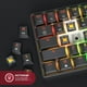 thumbnail image 4 of Teclado mecánico para juegos GK61 - 61 teclas multicolor RGB iluminado LED retroiluminado con cable programable para PC/Mac Gamer (Gateron óptico amarillo negro), 4 of 9