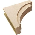 thumbnail image 6 of 9"W x 36"D x 36"H Thin Rivera Rough Cedar Woodgrain TimberThane Corbel, Primed Tan, 6 of 6