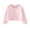 Pink, variant on Odeerbi Infant Girls Bolero Cardigan Cropped Shrugs Knit Cover Up Kids Baby Fashion Cute Solid Color Long Sleeve Thin Style Button Cardigan Sweater Infant Clothes Pink