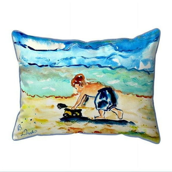 Betsy Drake ZP832 20 x 24 in. Boy & Toy Indoor & Outdoor Extra Large Pillow