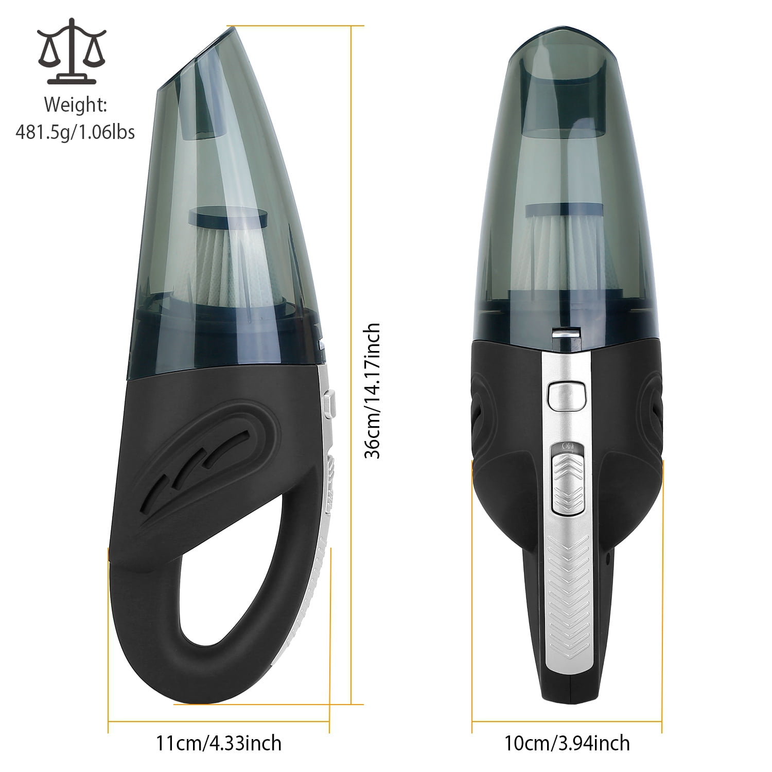 iMounTEK Cordless Hand Held Vacuum Cleaner Powerful Car Auto Home Wireless