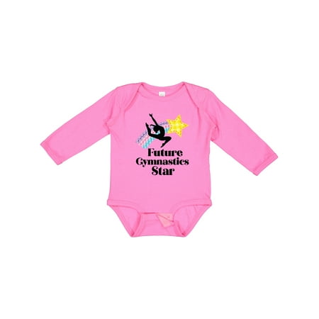 

Inktastic Future Gymnastics Star Gift Baby Girl Long Sleeve Bodysuit