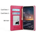 thumbnail image 4 of Case for LG Stylo 5, [Pink] Infolio Wallet Credit Card Slot ID Cover, View Stand [with Wrist Strap Lanyard] for LG Stylo 5, Stylus-5, 4 of 6