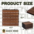 thumbnail image 2 of Deck Tiles VICTORY RELAX - Suelo de madera de acacia, 9 unidades, VR, color marrón, 2 of 9