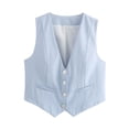 thumbnail image 1 of Chaleco ajustado sin mangas de estilo informal europeo y americano de verano de 15 colores para mujer, 1 of 6