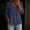 Navy, variant on OGLCCG Long Sleeve Shirts for Women Casual Cotton Linen Blouses V-Neck Button Down Solid Color Loose Beach Tees Tops,M,Blue
