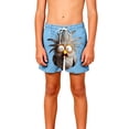 thumbnail image 6 of ATOGUTA Boys Swim Shorts Kids Swimwear Bathing Suits Quick Dry Beach Board Shorts Size 5T-14, Blue, 6 of 6