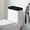 Black-Marble Print, variant on Renewold Marble Printed Toilet Tank Lid Cover Splash and Stain Resistant Toilet Tank Protector Cover Stretchable Suitable for Bathroom, Black and Gold