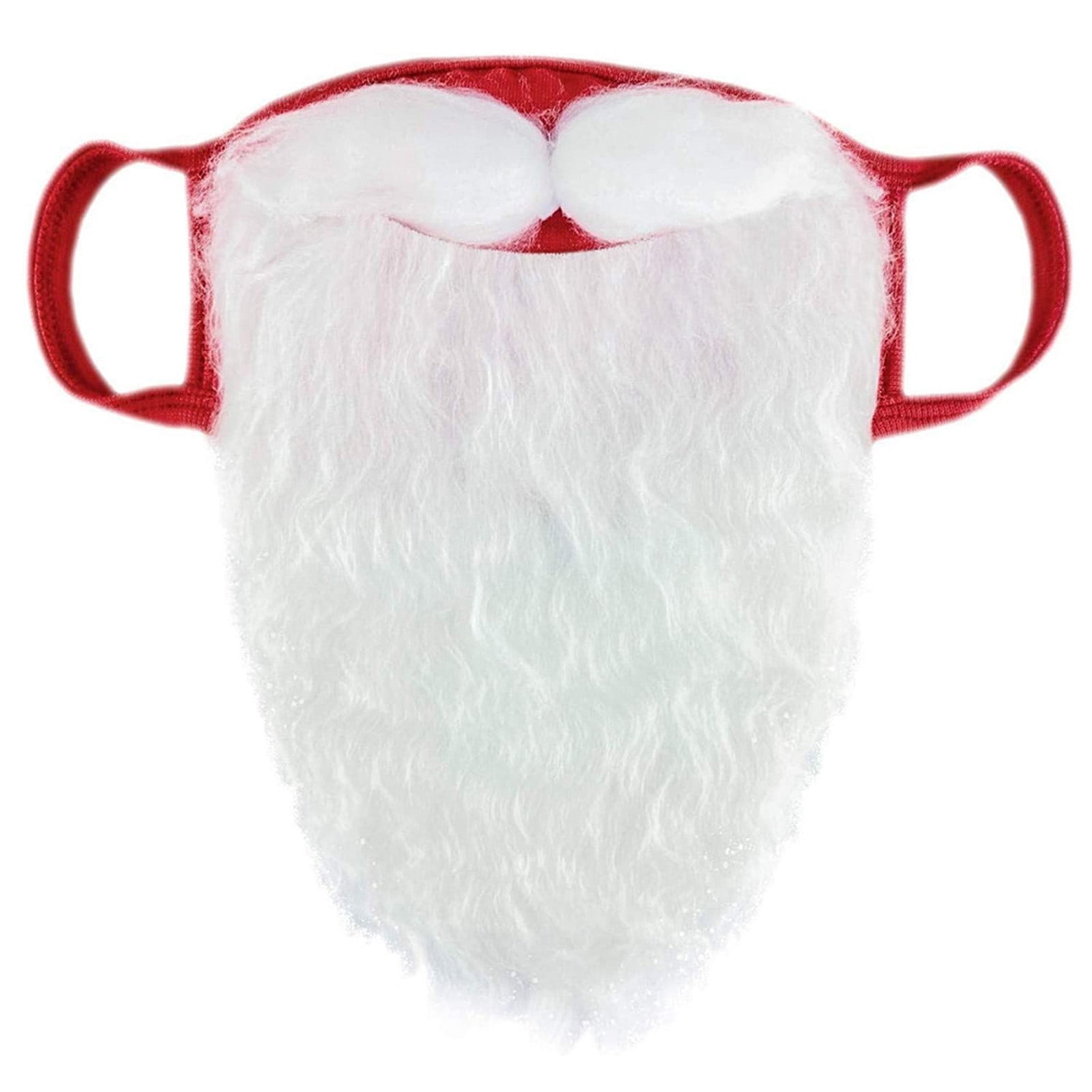 walmeck Funny Santa Claus Beard Washable Christmas Party Face Decorate for Adults for Christmas (One size fits all)