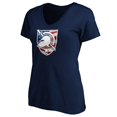 thumbnail image 2 of Women's Navy Army Black Knights Banner Wave V-Neck T-Shirt, 2 of 3