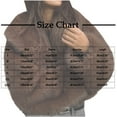 thumbnail image 7 of Pounoo Winter Coats for Women Warm Cropped Furry Jackets Lapel Long Sleeve Winter Fluffy Outerwear Shaggy Parka Coat Gift, 7 of 7