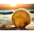 thumbnail image 1 of Diamond Painting (DE1642) Playa Atardecer Seashell Full Round Wall Art Picture 40x30cm 45x60cm Hugtrwg Para estrenar, 1 of 1