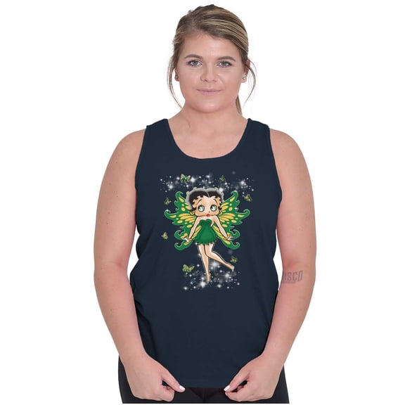 Betty Boop Mystical Fairy Wings Women Plus Size Tank Top Brisco Brands 2X