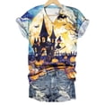 thumbnail image 4 of Women Fashion V Neck Short Sleeve Halloween Graphic T Shirt Short Sleeve Shirt Casual Tops, 4 of 4