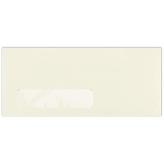 LUXPaper #10 Window Envelopes, 4 1/8 x 9 1/2, Natural Linen, 250/Pack