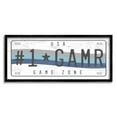 thumbnail image 2 of Stupell Industries #1 GAMR Blue Wave Rainbow License Plate Novelty Painting White Framed Art Print Wall Art, 13 x 30, Design by Daphne Polselli, 2 of 5