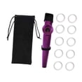 thumbnail image 4 of Yinanstore Kids Kazoo Flute Mouthpiece Dustcover Wind Instrument with Diaphragms Musical Instrument for Birthday Children Daily Practice Violet, 4 of 8