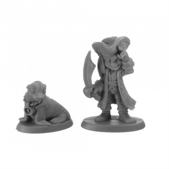 Skipper and Scuttle Miniature Figure 25mm Heroic Scale Reaper Bones USA Reaper Miniatures