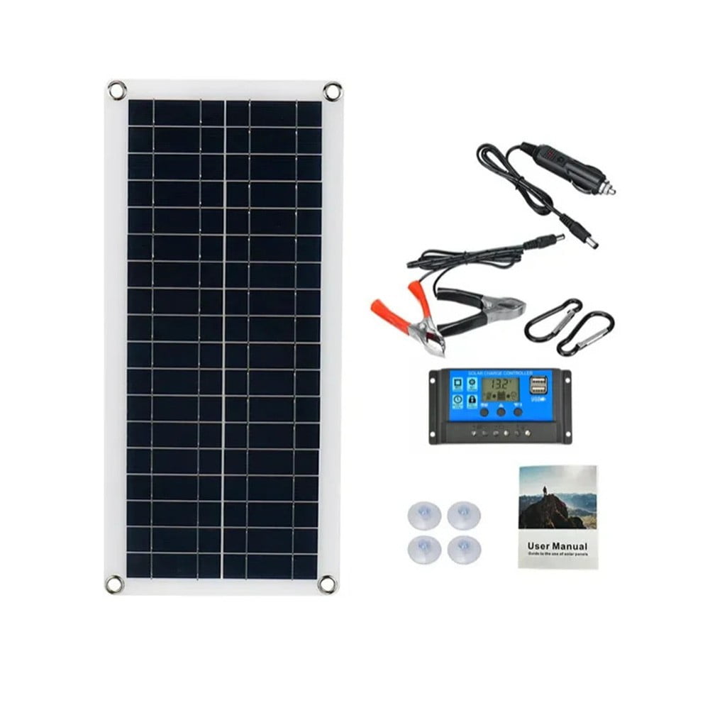 1000w-12v Solar panel kit for phone rv car for caravan home camping outdoor battery