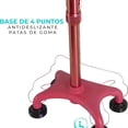 thumbnail image 2 of Bastón 4 Apoyos Base Plástica Reforzada Corta (6 Colores) | Altura 63-97cm (Rojo), 2 of 8