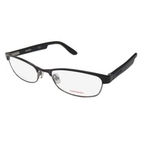 NEW CARRERA CA5509 WOMENS/LADIES CAT EYE FULL-RIM BLACK / GUNMETAL STAINLESS STEEL ADULTS CAT EYE FRAME DEMO LENSES 53-17-140 SPRING HINGES EYEGLASSES/GLASSES