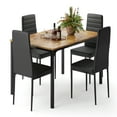 thumbnail image 4 of Dining Table Sets Clearance with PU Leather Chairs for 4 - Retro, 4 of 9