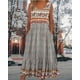 thumbnail image 2 of Vestido largo Medlor Boho con estampado floral sin mangas para mujer, 2 of 6