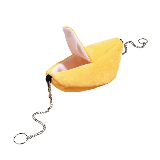 Hamaca para hámster Yuyangstore cama pequeña para mascotas casa colgante para hámster tipo nido Banana