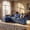 Blue, variant on Vineego 119" 3-Seat Modular Sectional Sofa, L-Shaped Cloud Couch with Movable Ottoman for Living Room, Upholstered Sofa, Red