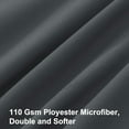 thumbnail image 5 of PiccoCasa 2 Packs Microfiber Pillowcases with Envelope Closure, King Grey, 5 of 8
