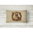 thumbnail image 3 of Belgian Tervuren Christmas Flowers Throw Pillow 12 in x 16 in, 3 of 4