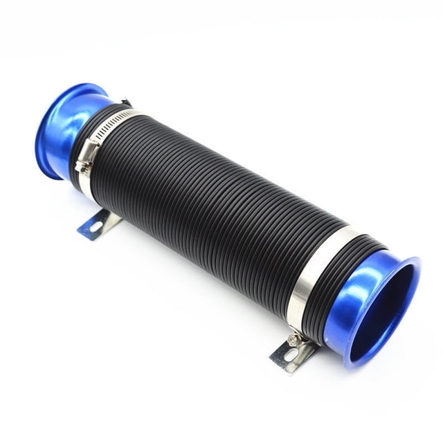 Universal Blue Flexible Ex for Panda ble Vehicle Air Intake Hose System -