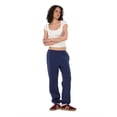 thumbnail image 2 of Forever 21 Women's Navy Blue Low-Rise Fleece Jogger, S, 2 of 6