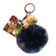 thumbnail image 1 of Mini Doll Schoolbag Pendant Keychain Large Pompoms Furry Cute Cartoon Charm For Boys Girls Vending Machine Dark Coffee, 1 of 4
