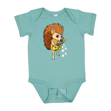 

Inktastic Saxophone Player Funny Music Porcupine Gift Baby Boy or Baby Girl Bodysuit