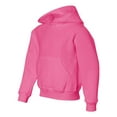 thumbnail image 2 of Jerzees Youth NuBlend Pull Over Hooded Sweatshirt, L, Neon Pink, 2 of 2