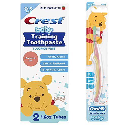 Crest & OralB Baby Toothbrush and Toothpaste Training Kit for Infant