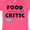 thumbnail image 4 of Inktastic Food Critic with Fork and Spoon Boys or Girls Baby Bodysuit, 4 of 5