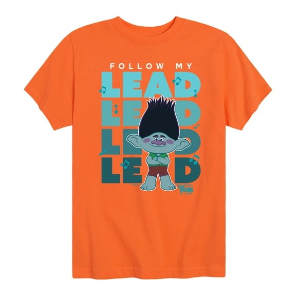 Trolls - Band Together - Branch Follow My Lead - Toddler and Youth Short Sleeve Graphic T-Shirt