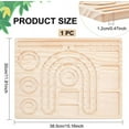 thumbnail image 2 of Wooden Bead Design Boards DIY Beading Jewelry Organizer Making Tray with Graduated Measurements Rectangle Moccasin 30x38.5x1.2cm, 2 of 9