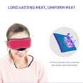 thumbnail image 2 of fastboy Heated Eye Pad USB Cold Heating Warm Compress Steam Sleep Eye Protector for Dark Circles, Lavender, Purple, 2 of 7