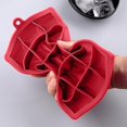 thumbnail image 3 of Fruit Ice Cubes Easy Release Large Ice Cube Mould For Drinks, Red, 3 of 4