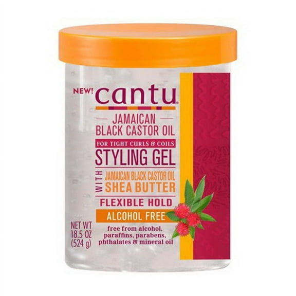 Cantu Shea Butter Maximum Hold Styling Gel with Jamaican Black Castor Oil, 18.5 oz