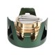 thumbnail image 1 of Mini estufa de alcohol para mochileros, quemador de alcohol de latón liviano con soporte de aluminio para acampar, caminar y hacer picnic (verde), 1 of 5