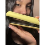 Almost Famous Endless Summer Professional 1 in Ceramic Flat Iron Hair Straightener, Automatic Shutoff, Yellow (Banana Pudding)