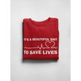 thumbnail image 3 of To Save Lives Quote Sweatshirt Men -GoatDeals Designs, Male Large, 3 of 4