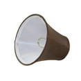 thumbnail image 5 of Aspen Creative 30078-2 Small Bell Shape Chandelier Clip-On Lamp Shade Set (2 Pack), Transitional Design in Brown, 6" bottom width (3" x 6" x 5"), 5 of 6