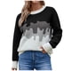 thumbnail image 1 of Blusa informal de manga larga con cuello redondo y moda sexy para mujer Pompotops  hdfakjf10622, 1 of 8